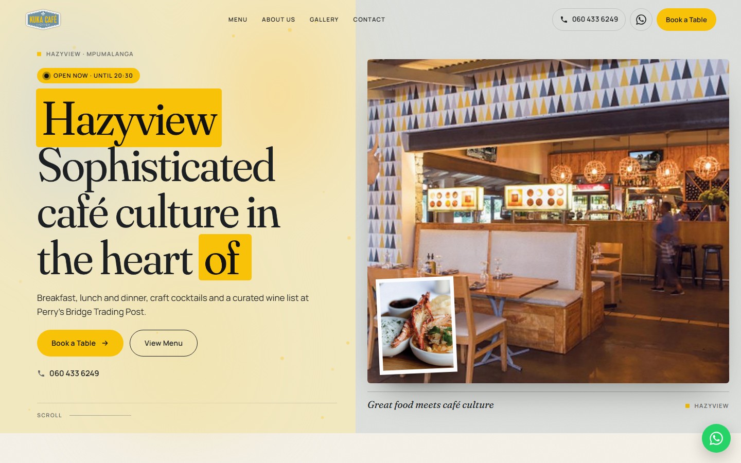 Website Revamp — Restaurant template